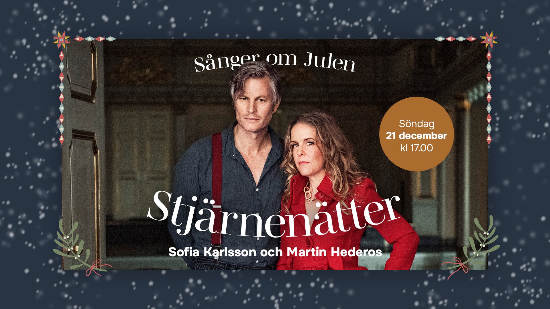 Foto på Sofia Karlsson och Martin Hederos