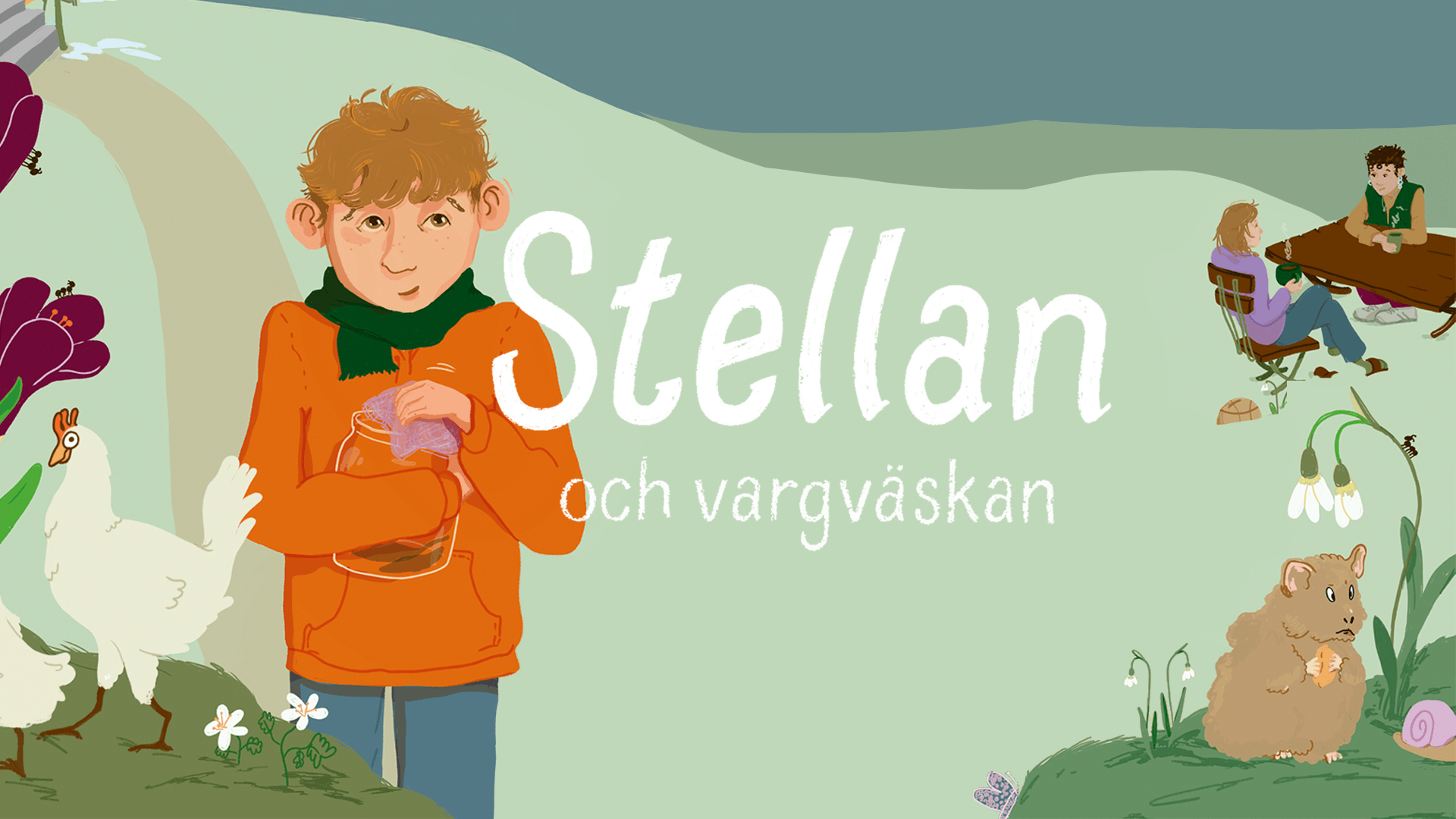 Illustration på Stellan oc vargväskan.