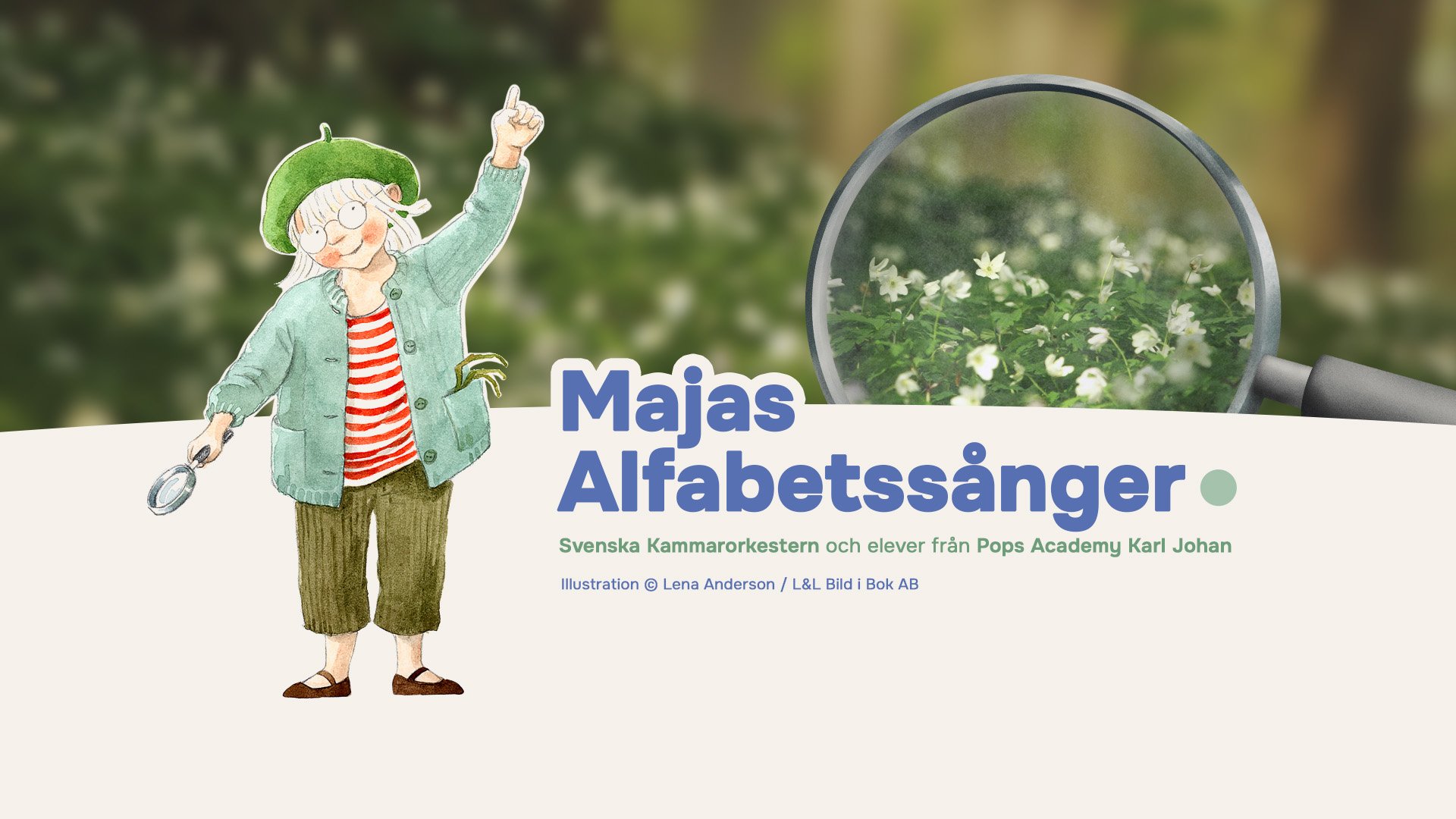 Illustration på Maja av Lena Anderson